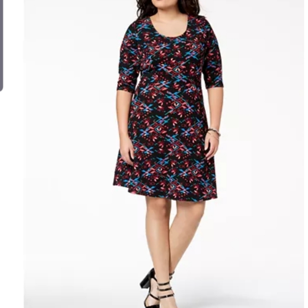 Macys Fox + Royal Printed Dress
